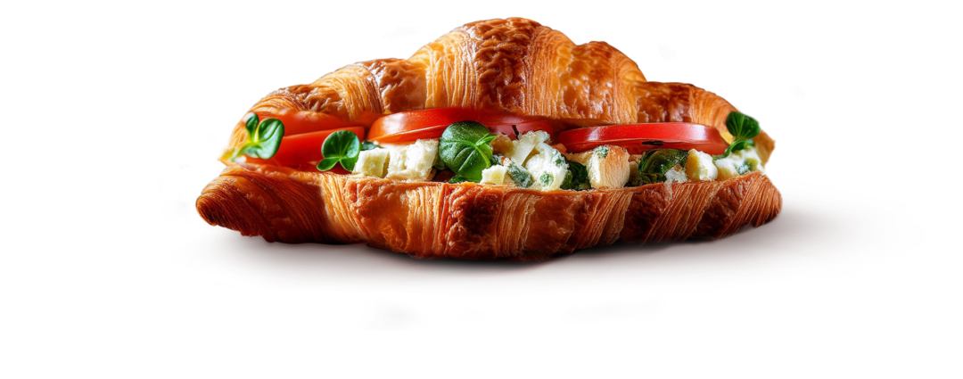 Croissant wich Feta